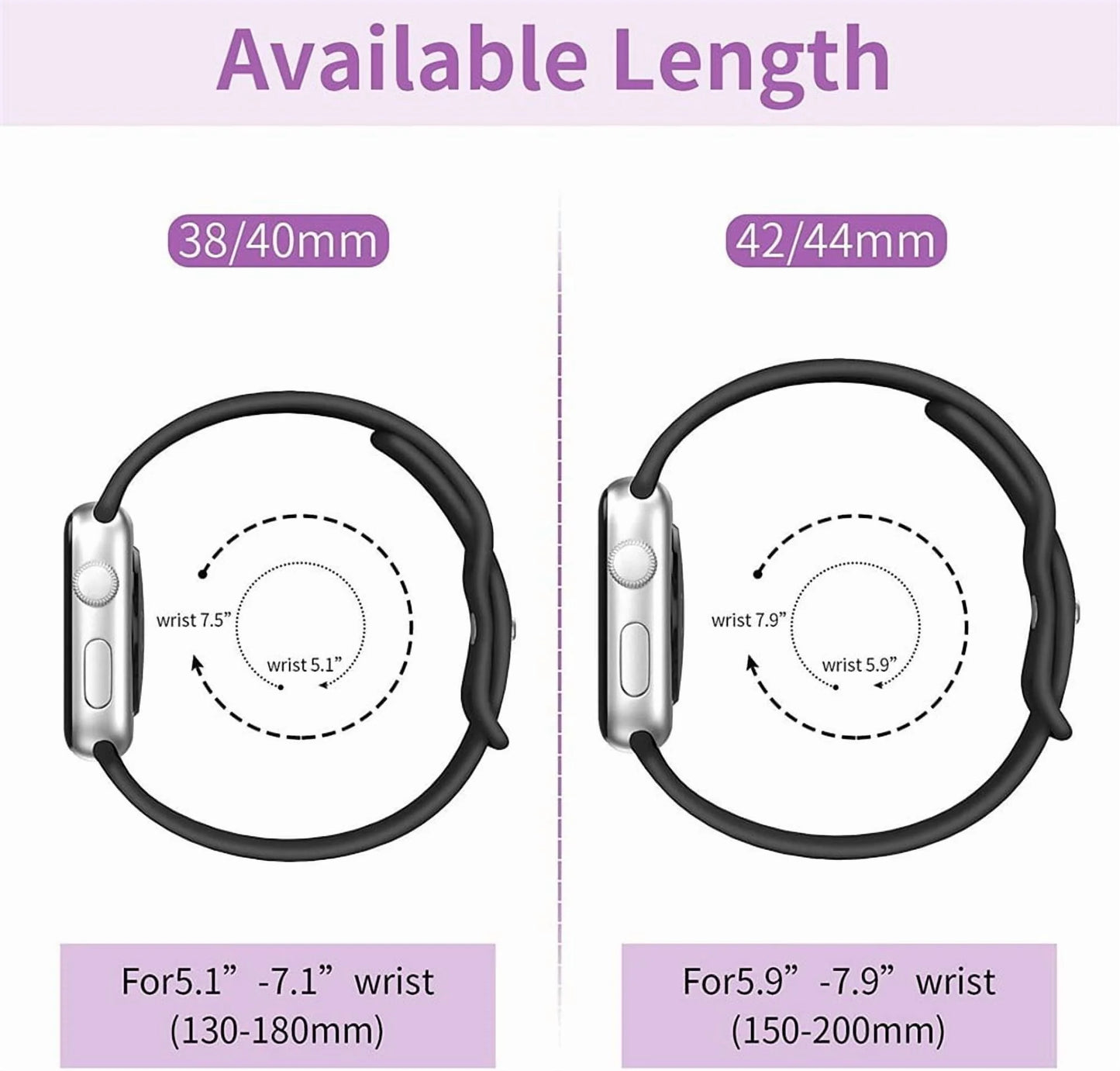Band for Apple Watch Bands 40Mm Series SE 7 6 5 4 3 2 1 38Mm 44Mm 42Mm 45Mm 41Mm,Women and Men Sport Apple Watch Bands,Soft Silicone Strap Replacement for Iwatch Bands