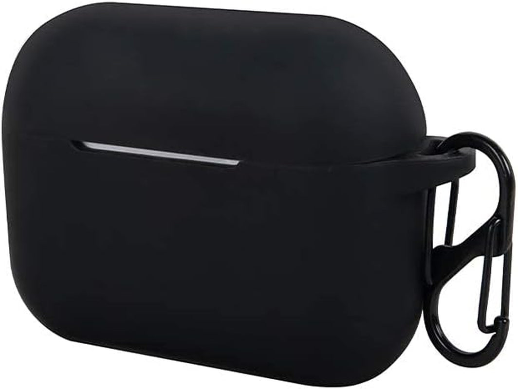 – Soft Silicone Airpods Pro Case - Matte Black | Shockproof, 360° Protective Apple Airpods Case Cover with Keychain | Wireless Charging Compatible with Front LED Visible