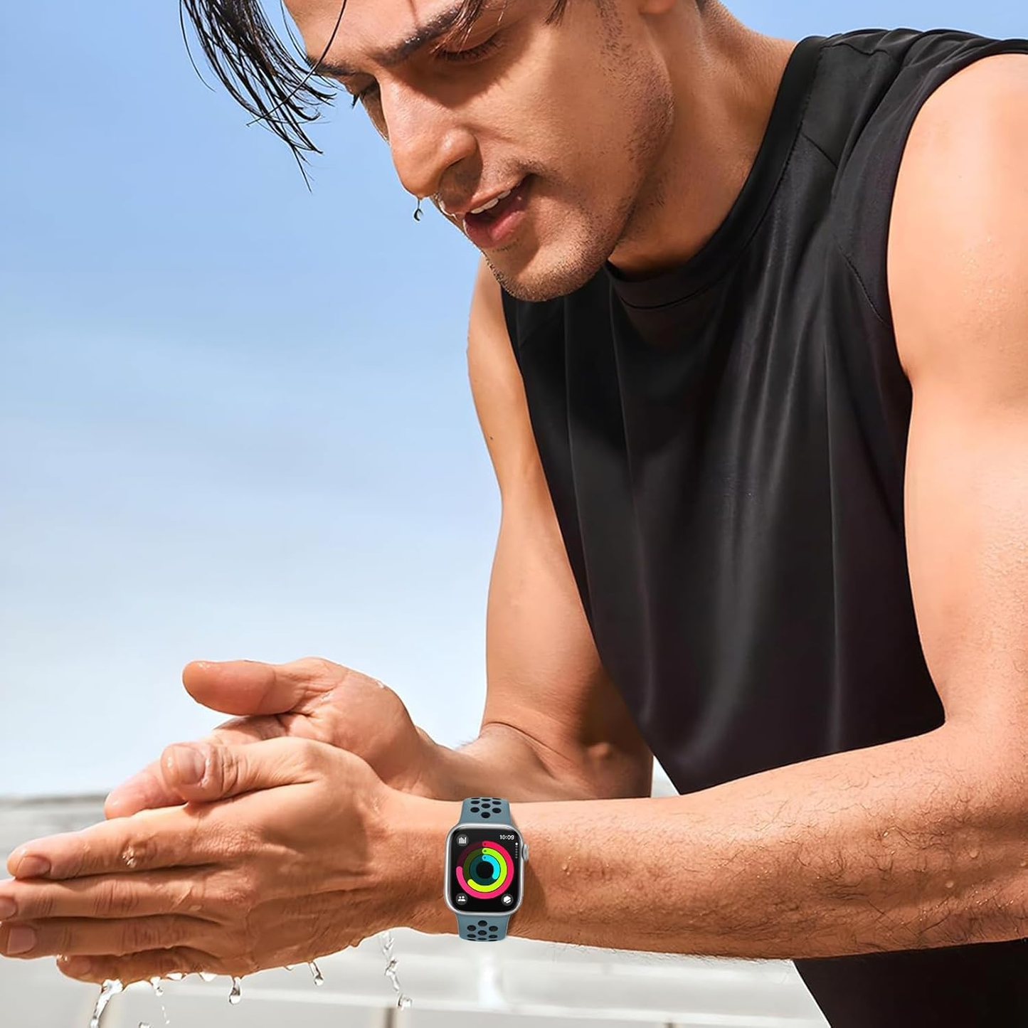 Apple Watch Band - Breathable Silicone Sport Strap | 42mm-49mm All Series