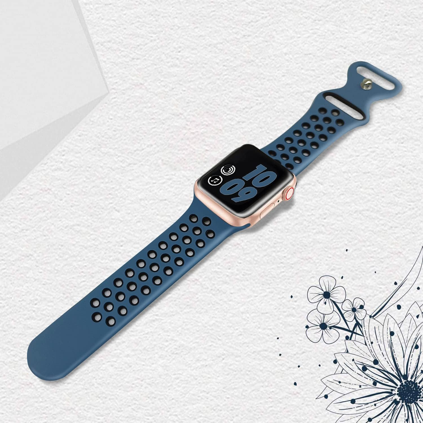 Apple Watch Band - Breathable Silicone Sport Strap | 42mm-49mm All Series