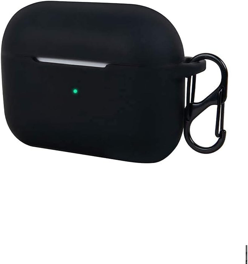 – Soft Silicone Airpods Pro Case - Matte Black | Shockproof, 360° Protective Apple Airpods Case Cover with Keychain | Wireless Charging Compatible with Front LED Visible